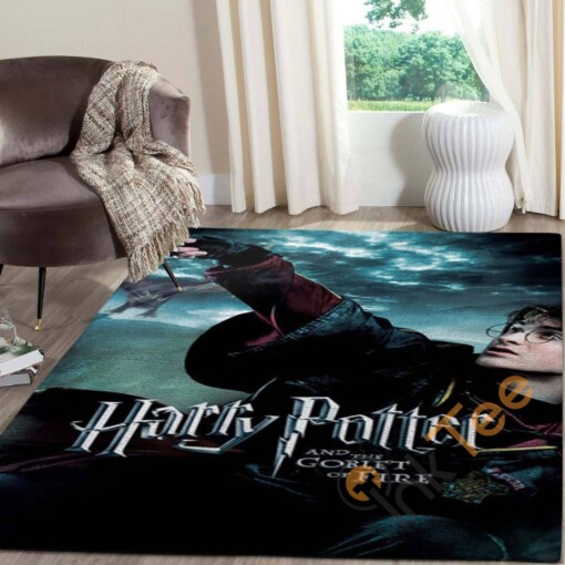 Harry Potter And Goblet Of Fire Carpet Living Room Floor Decor Gift For Potters Fan Rug