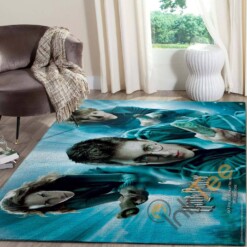 Harry Potter And Magic Flying Broomstick Living Room Floor Decor Gift For Potters Fan Rug