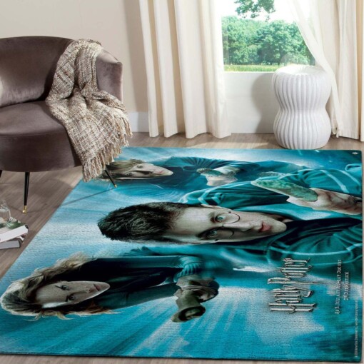 Harry Potter And Magical Flying Broomsticks Rug  Custom Size And Printing