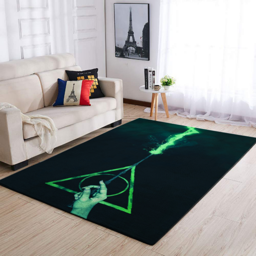 Harry Potter Death Hallows Rug  Custom Size And Printing