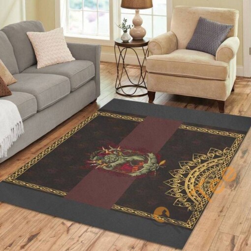 Harry Potter Emblem Living Room Carpet Floor Decor Gift For Potters Fan Rug
