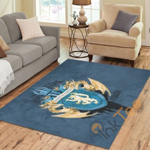 Harry Potter Emblem Winter Is Coming Living Room Carpet Floor Decor Gift For Potters Fan Rug