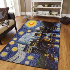 Harry Potter Hogwarts Starry Night Area Rug