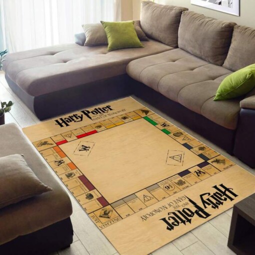Harry Potter Monopoly Board Rug  Custom Size And Printing