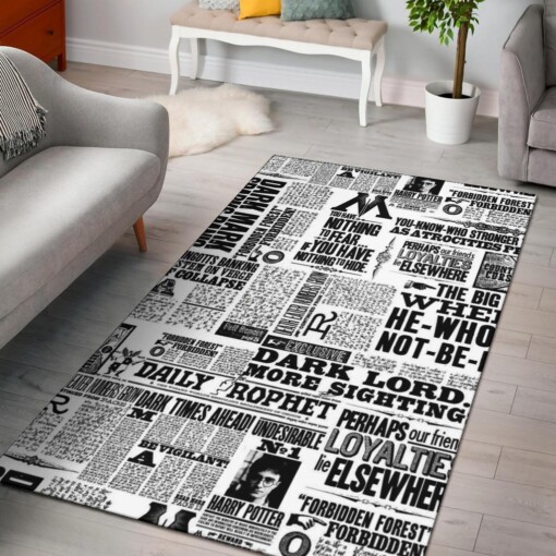 Harry Potter Newspaper Rug  Custom Size And Printing