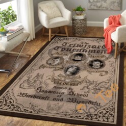 Harry Potter The Triwizard Tournament Carpet Living Room Floor Decor Gift For Potters Fan Rug