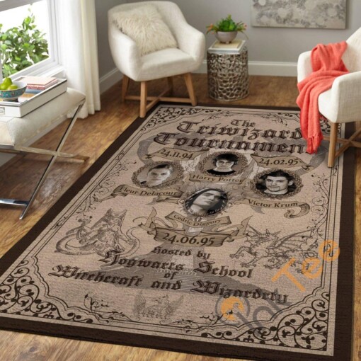 Harry Potter The Triwizard Tournament Carpet Living Room Floor Decor Gift For Potters Fan Rug