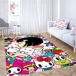 Hello Kitty Art Living Room Modern Carpet Rug