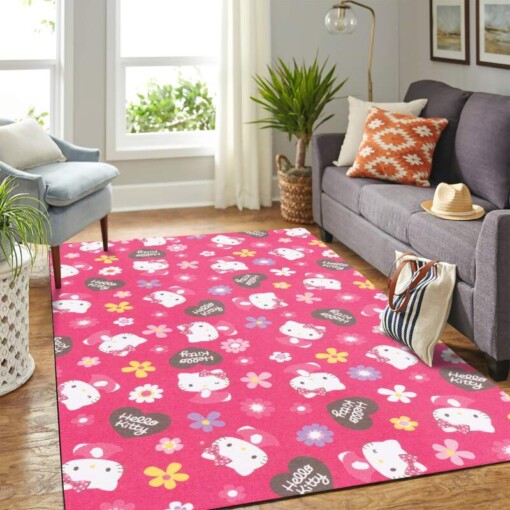 Hello Kitty Pink Carpet Rug
