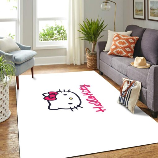 Hello Kitty White Carpet Floor Area Rug