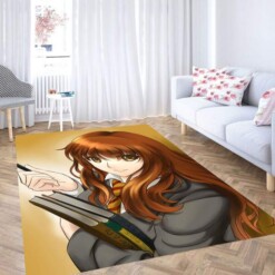 Hermione Granger 90s Anime Style Carpet Rug