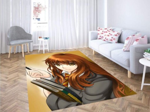 Hermione Granger 90s Anime Style Carpet Rug