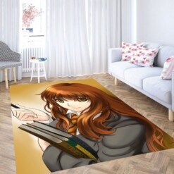 Hermione Granger 90s Anime Style Living Room Modern Carpet Rug