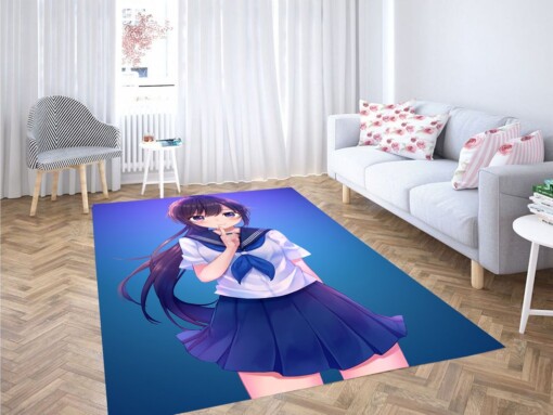 Highschool Anime Living Room Modern Carpet Rug