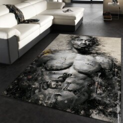 Hiphop Rapper Rug  Custom Size And Printing