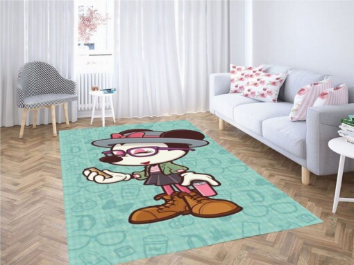 Hipster Minnie Living Room Modern Carpet Rug