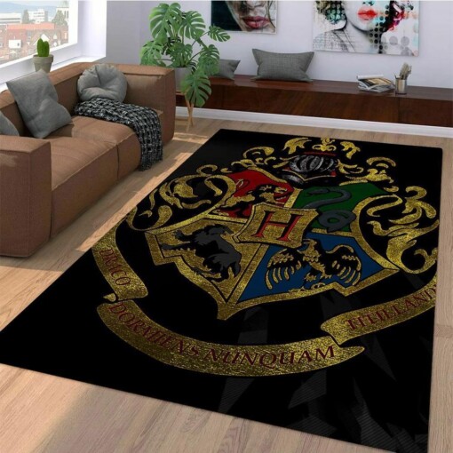 Hogwarts Logo Harry Potter Area Rug