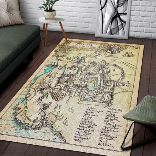 Hogwarts Map Rug