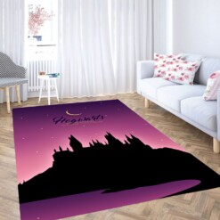 Hogwarts Silhouette Carpet Rug