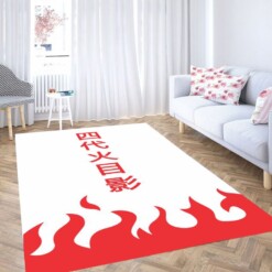 Hokage In Japanese Living Room Modern Carpet Rug