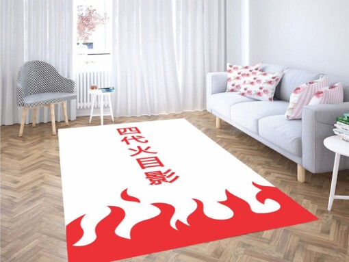 Hokage In Japanese Living Room Modern Carpet Rug