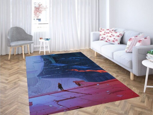 Hologram Blade Runner Living Room Modern Carpet Rug