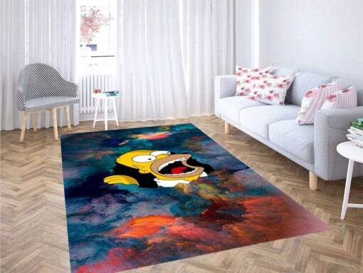 Homer Simpson Living Room Modern Carpet Rug