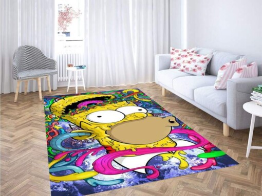 Homer Simpson Wallpaper Carpet Rug