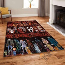 Horror Movie Gods Living Room Bedroom Skull Lover Comfortable Soft Rug