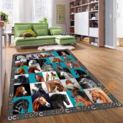 Horse Fleece Throw Lover Gift Farm Gifts Living Room Bedroom Rug