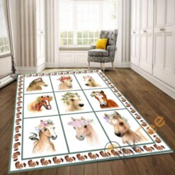 Horse Horseware Fleece Throw Lover Gift Farm Gifts Living Room Bedroom Rug