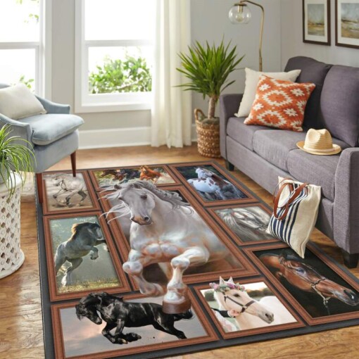 Horse Quilt Mk Carpet Area Rug