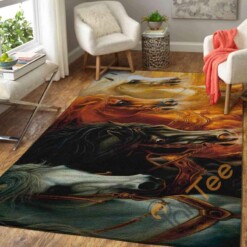 Horses Area Rug