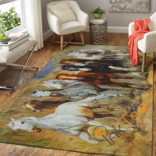 Horses Area Rug