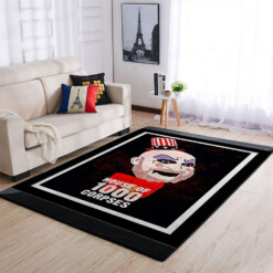 House Of Corpses Rob Zombie Captain Spaulding Horror Movie Rug