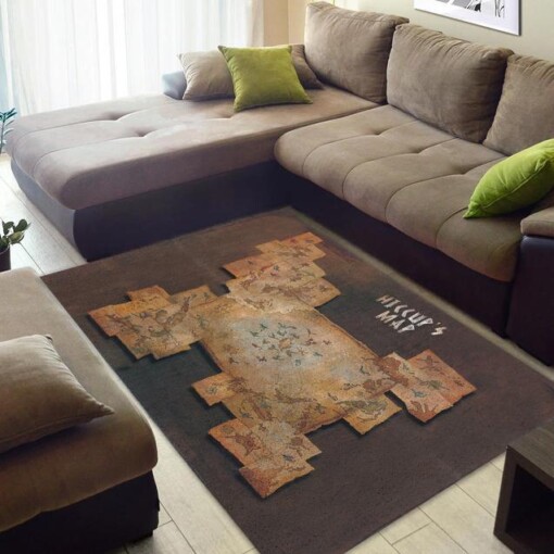How To Train Your Dragon Hiccups Map Area Rug
