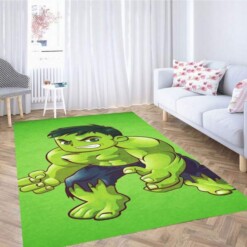 Hulk Cartoon Wallpaper Carpet Rug