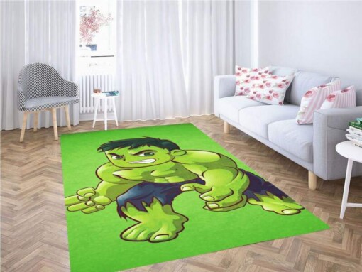 Hulk Cartoon Wallpaper Carpet Rug