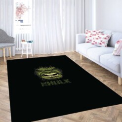 Hulk Face Wallpaper Living Room Modern Carpet Rug