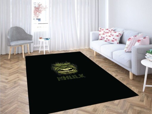 Hulk Face Wallpaper Living Room Modern Carpet Rug
