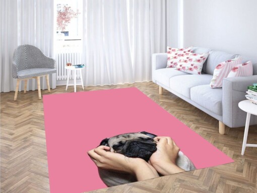 Human And Dog Living Room Modern Carpet Rug