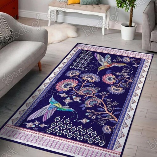 Hummingbird Living Room Rug