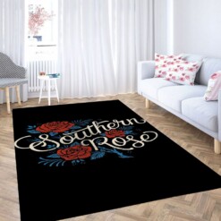 Hybrid Tea Rose Carpet Rug