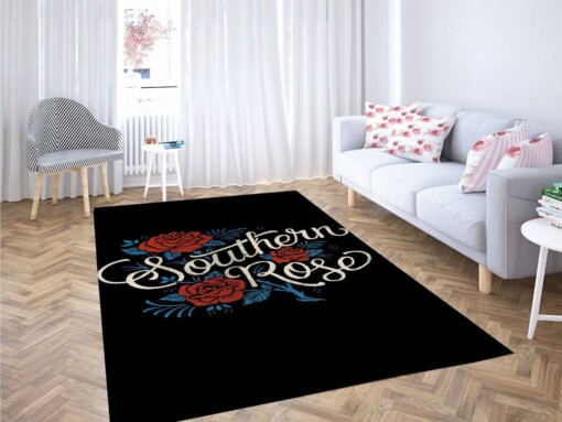 Hybrid Tea Rose Living Room Modern Carpet Rug