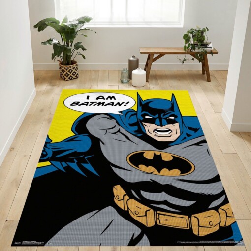 I Am Batman Rug  Custom Size And Printing