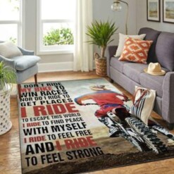 I Ride To Feel Free Rug