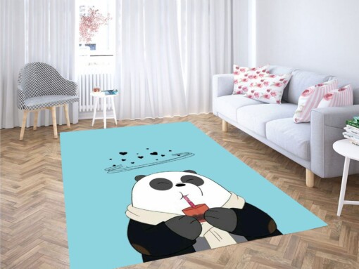 Ice Bear Eating Carpet Rug