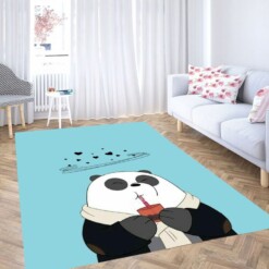 Ice Bear Eating Living Room Modern Carpet Rug