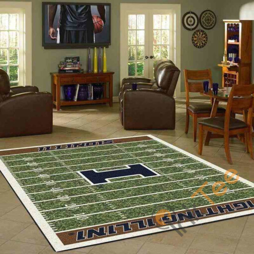 Illinois Fighting Illini Home Field Area Rug