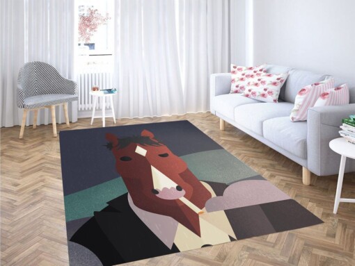 In The Rain Bojack Horseman Living Room Modern Carpet Rug